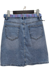 Юбки джинсовые женские ПОЛУБАТАЛ оптом 28364517 2035-120