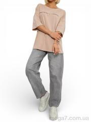 Футболка, Massmag оптом 2020 бежевий