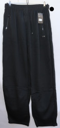 Спортивные штаны мужские БАТАЛ (black) оптом 56814279 7068-4