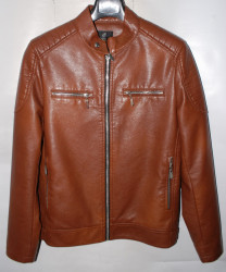 Куртки кожзам мужские FUDIAO (brown) оптом 76529034 1822-61