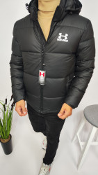 Куртки зимние мужские на флисе (черный) оптом Китай 56428031 03-29