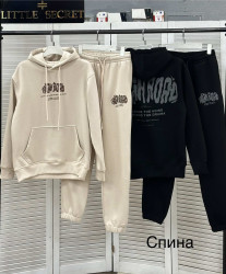 Спортивні костюми чоловічі на флісі (чорний) оптом --        