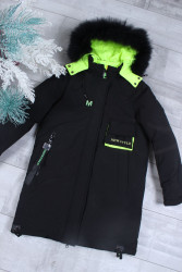 Куртки зимние подростковые (black) оптом 71209368 6206-9