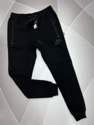 Спортивные штаны мужские на флисе (черный) оптом Турция 40715396 01 -1