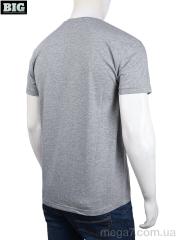 Футболка, BIG оптом 3707-0061-2 grey