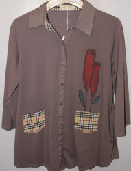 Рубашки женские ANGORA БАТАЛ оптом 19567284 8844 -25