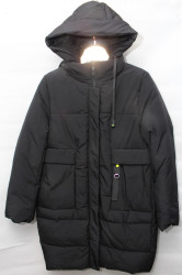 Куртки зимние женские QIANZHIDU ПОЛУБАТАЛ (black) оптом 26814735 M925005-45