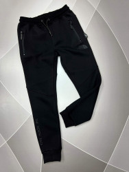 Спортивные штаны мужские на флисе (черный) оптом Турция 73865421 01-1