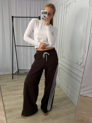 Спортивные штаны женские на флисе оптом 72190435 1813-57