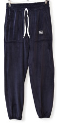 Спортивные штаны женские (темно-синий) оптом 87104539 04-81
