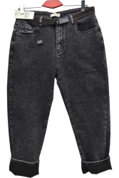 Джинси жіночі на байці MEECALOO БАТАЛ оптом